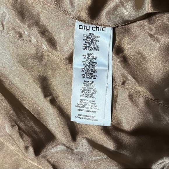 NWT City Chic Miss Mysterious Knee Length Hooded Coat sz 16 - Picture 6 of 14